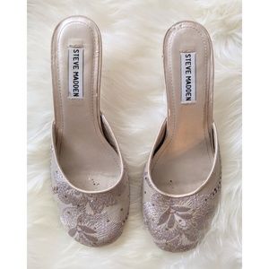 Steve Madden Satin Embroidered Chinese Slipper *
